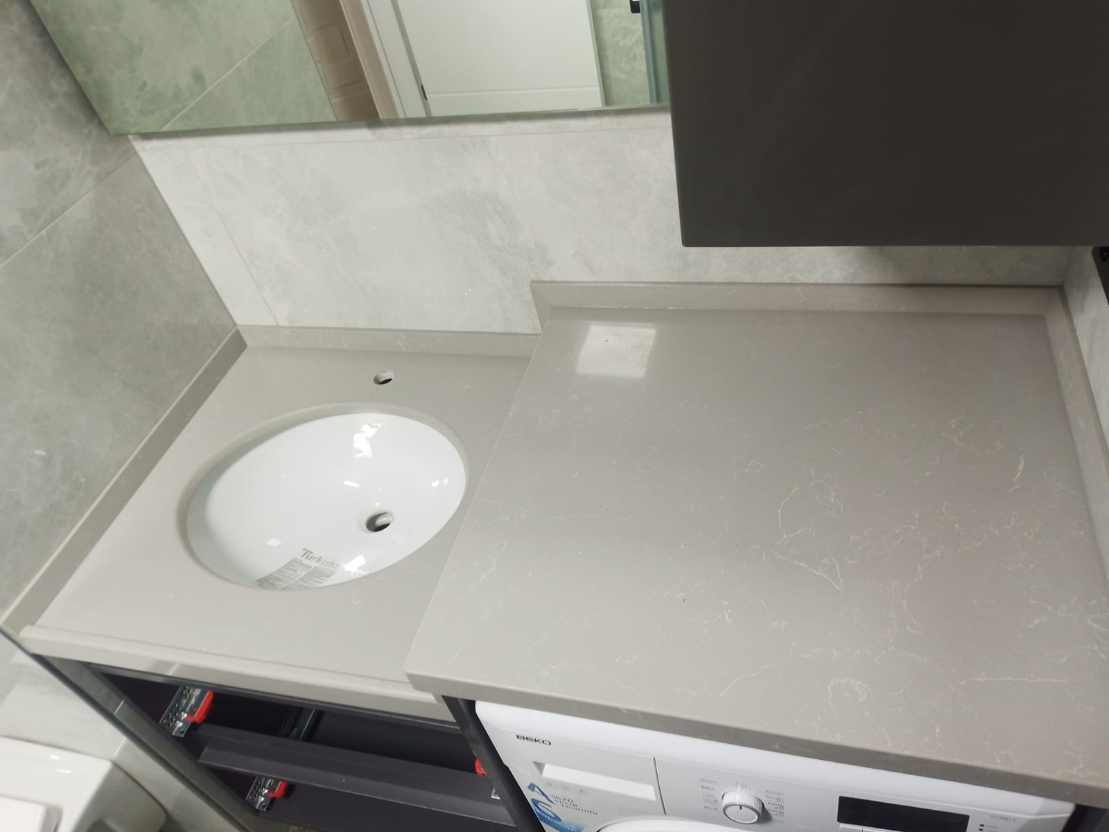 Ankara Çimstone Tundra elips hilton lavabo Banyo Tezgahı