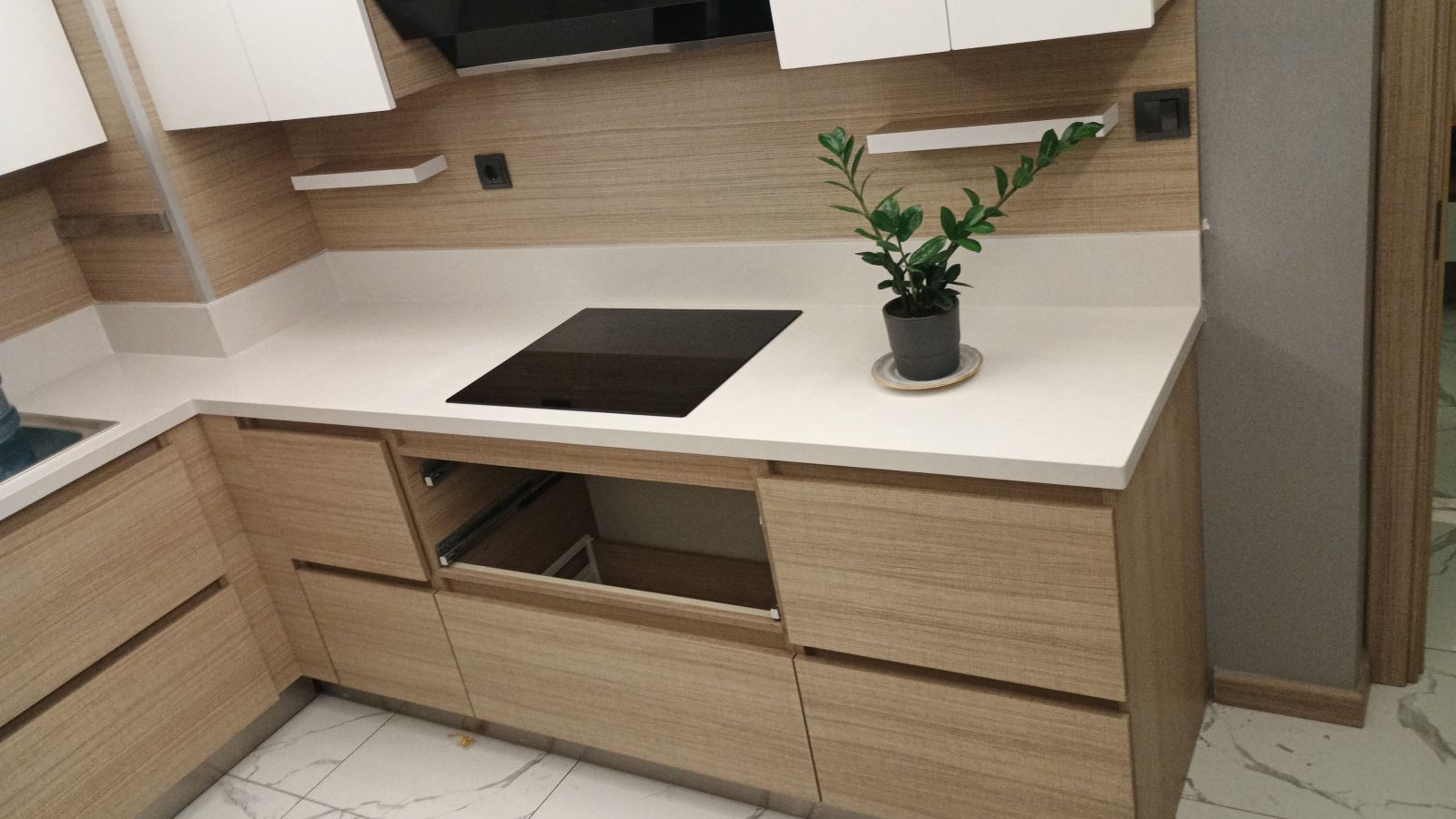 Çimstone Artemis 2+2 kalınlaştırma modeli mutfak tezgahı Ankara