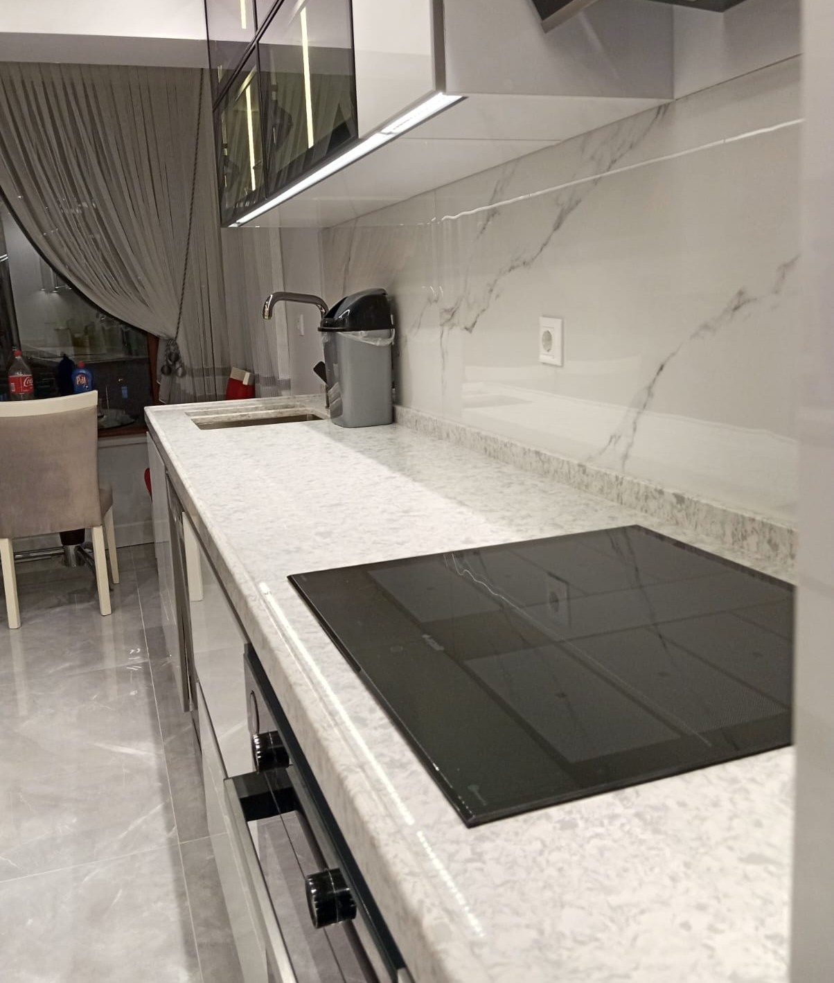 Çimstone Neopolis model su setli mutfak tezgahı