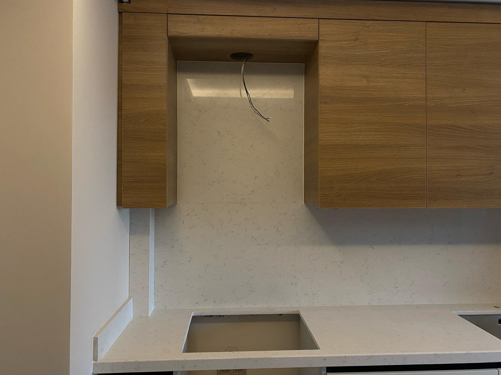 Ankara çimstone versilia aspratör kaplamalı mutfak tezgahı